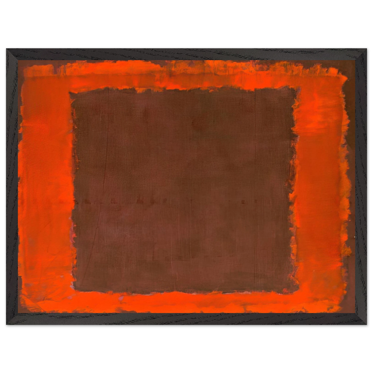 Mark Rothko - Untitled Mural for End Wall - 1959 Wall Art - 60x80 cm / 24x32 inches - Premium Wooden Framed Poster With Fine Art Paper-canvas - Black frame