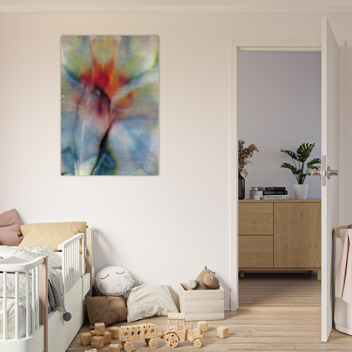 Abstraction - Sam Gilliam Brushed Aluminum Print - 70x100 cm / 28x40 inches | Sam Gilliam Aluminum Print | Sam Gilliam Prints