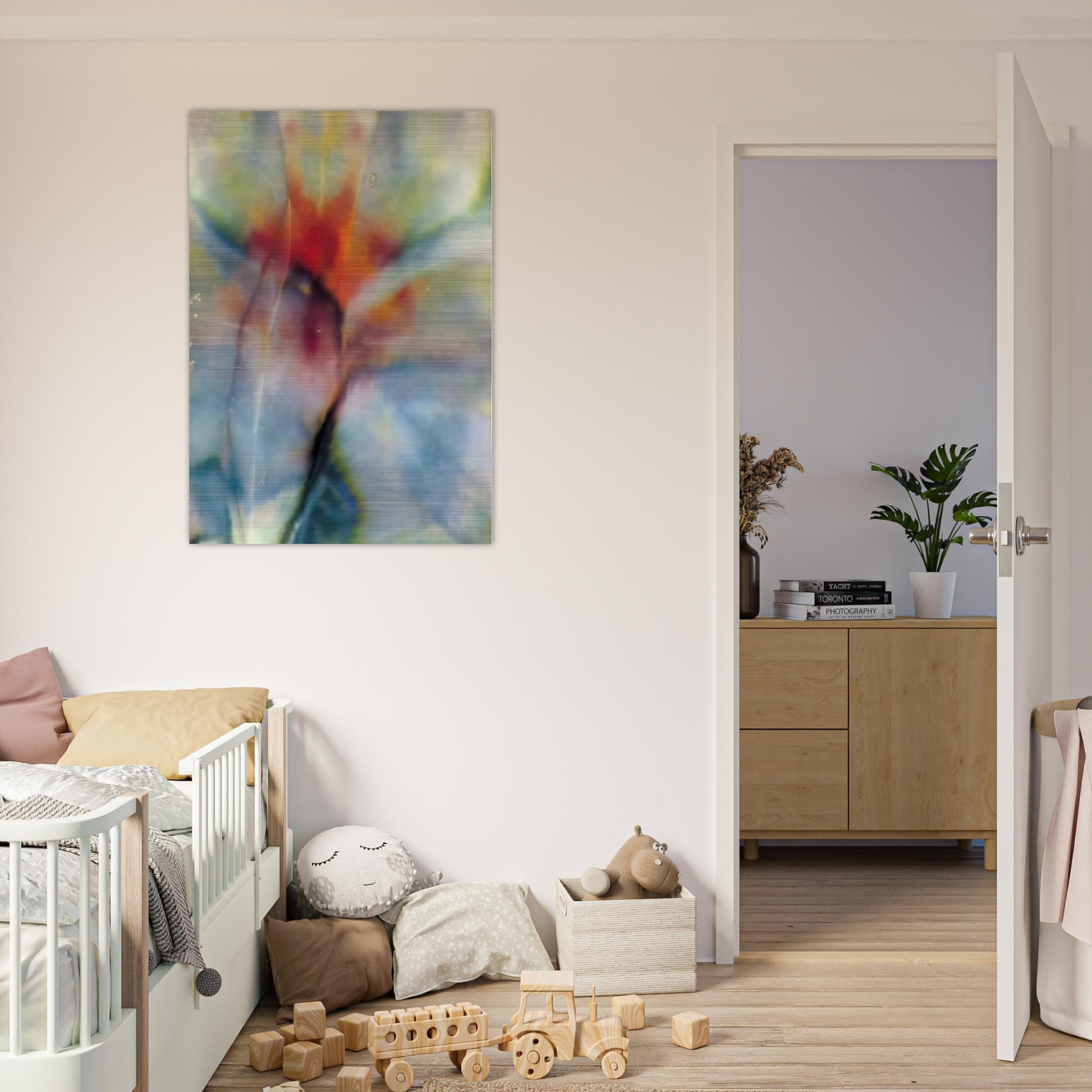 Abstraction - Sam Gilliam Brushed Aluminum Print - 70x100 cm / 28x40 inches | Sam Gilliam Aluminum Print | Sam Gilliam Prints