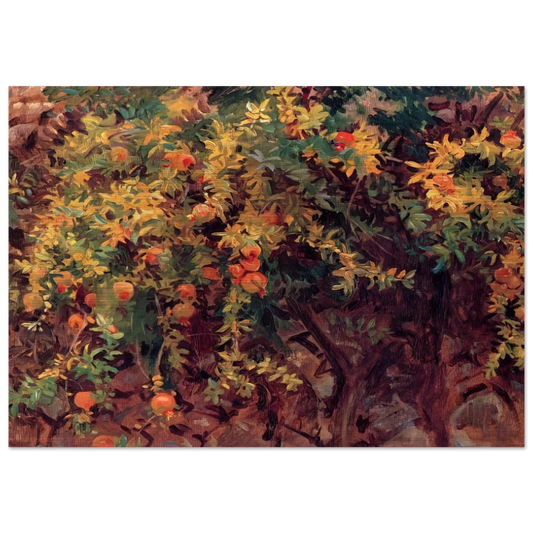 Pomegranates - John Singer Sargent Brushed Aluminum Print - 70x100 cm / 28x40 inches | John Singer Sargent Aluminum Print | John Singer Sargent Prints