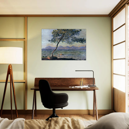 At Cap d'Antibes - claude monet Brushed Aluminum Print - 70x100 cm / 28x40 inches | claude monet Aluminum Print | claude monet Prints