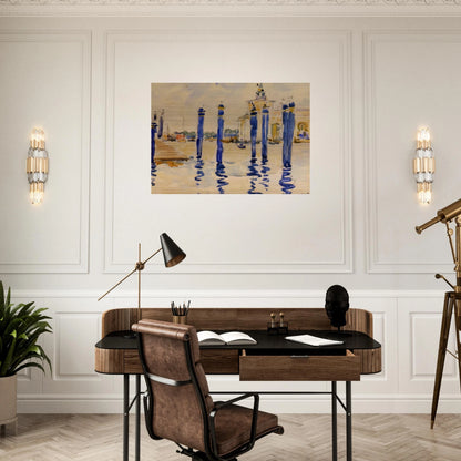 La Donana, Venice - Henri-Edmond Cross Brushed Aluminum Print - 70x100 cm / 28x40 inches | Henri-Edmond Cross Aluminum Print | Henri-Edmond Cross Prints