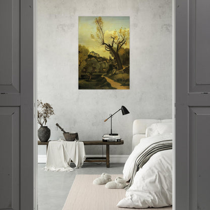 THE ROAD AND THE TREE - Andre Derain Brushed Aluminum Print - 70x100 cm / 28x40 inches | Andre Derain Aluminum Print | Andre Derain Prints