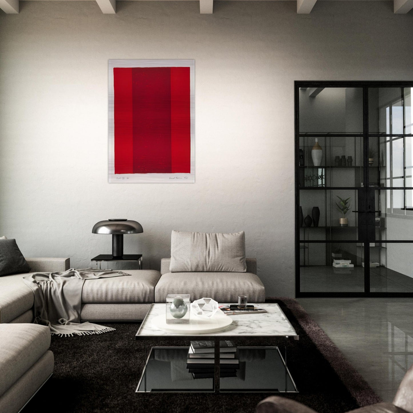Canto XVI - Barnett Newman Brushed Aluminum Print - 70x100 cm / 28x40 inches | Barnett Newman Aluminum Print | Barnett Newman Prints