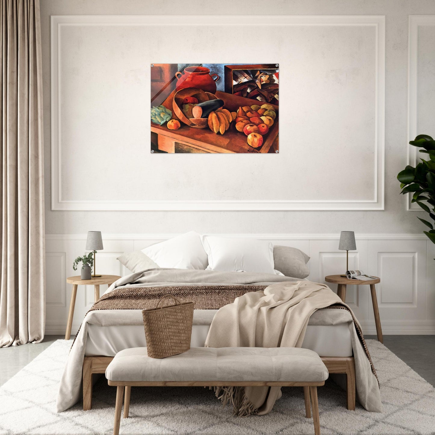 STILL LIFE WITH FRUIT 1913 - Moise Kisling Acrylic Print - 70x100 cm / 28x40″ inches