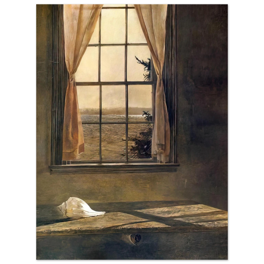 Andrew Wyeth - HER ROOM Wall Art - 21x29.7 cm / 8x12" - Fine Art Poster-canvas - -