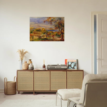 Landscape by the Sea - Pierre-Auguste Renoir Brushed Aluminum Print - 70x100 cm / 28x40 inches | Pierre-Auguste Renoir Aluminum Print | Pierre-Auguste Renoir Prints