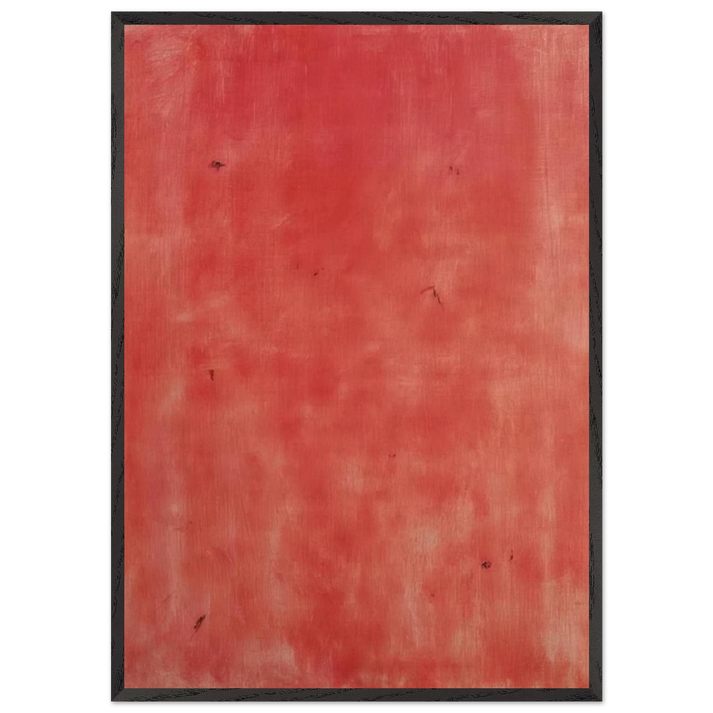 Avondrood evening Glow - 1992 N2 - Raoul De Keyser 70x100 cm / 28x40 inches Framed Art Print – Black Wooden Frame