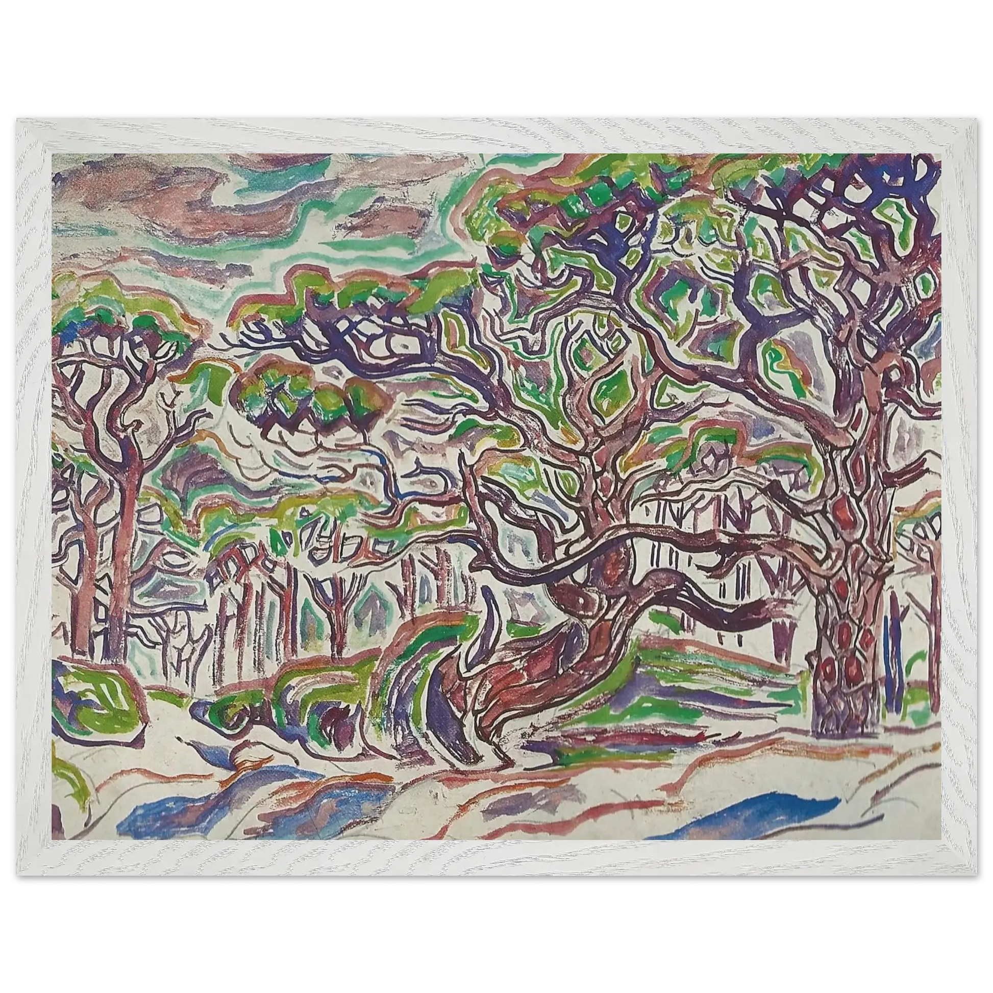 Walter Inglis Anderson - Walter Anderson Wall art - 30x40 cm / 12x16 Inches - Premium Wooden Framed Poster With Fine Art Paper - Black frame