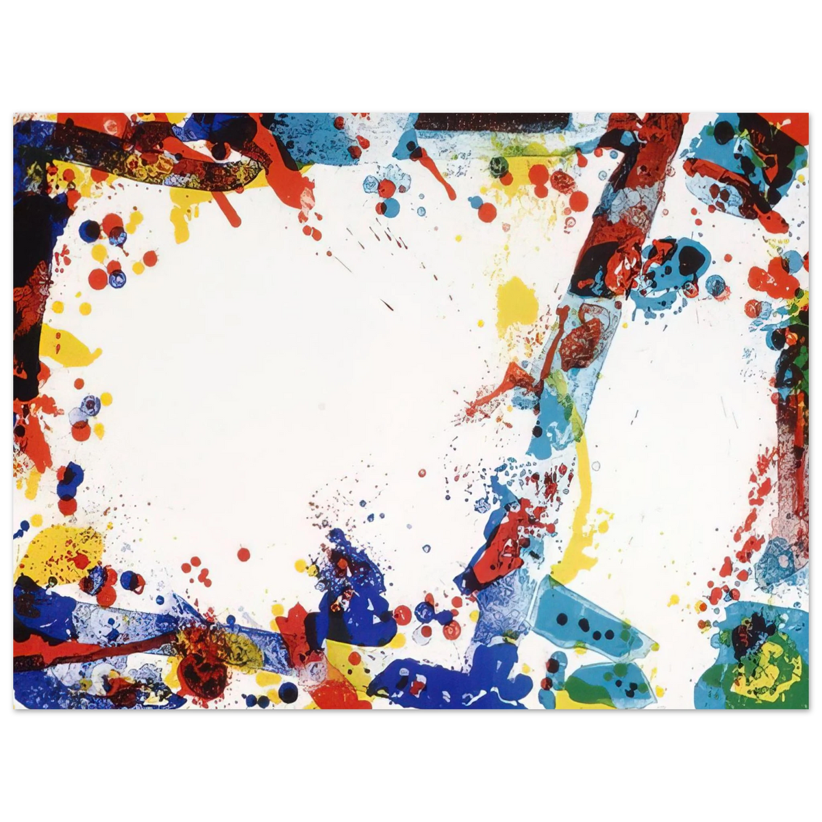Sam Francis - Green Ring  75x100 cm / 30x40inches Fine Art Poster