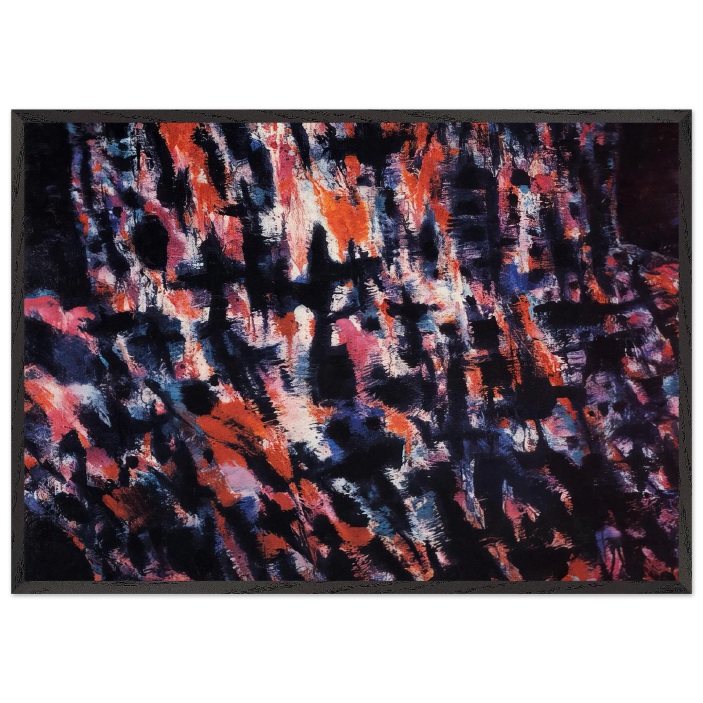 Passion - 1982 - Alfred Manessier 70x100 cm / 28x40 inches Framed Art Print – Black Wooden Frame