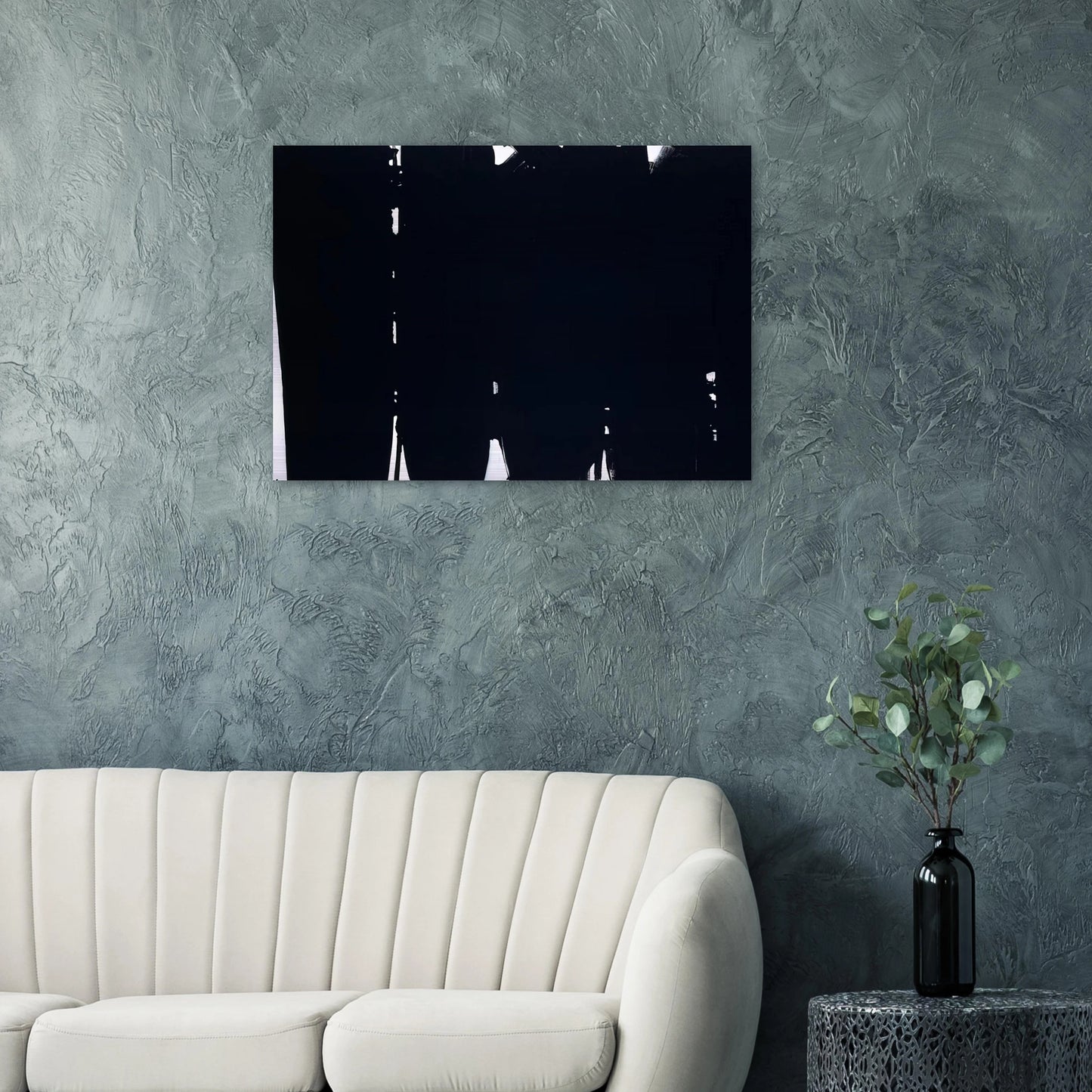 Peinture 220 x 366 cm, 14 mai 1968 - 1968 - Pierre Soulages Brushed Aluminum Print - 70x100 cm / 28x40 inches | Pierre Soulages Aluminum Print | Pierre Soulages Prints
