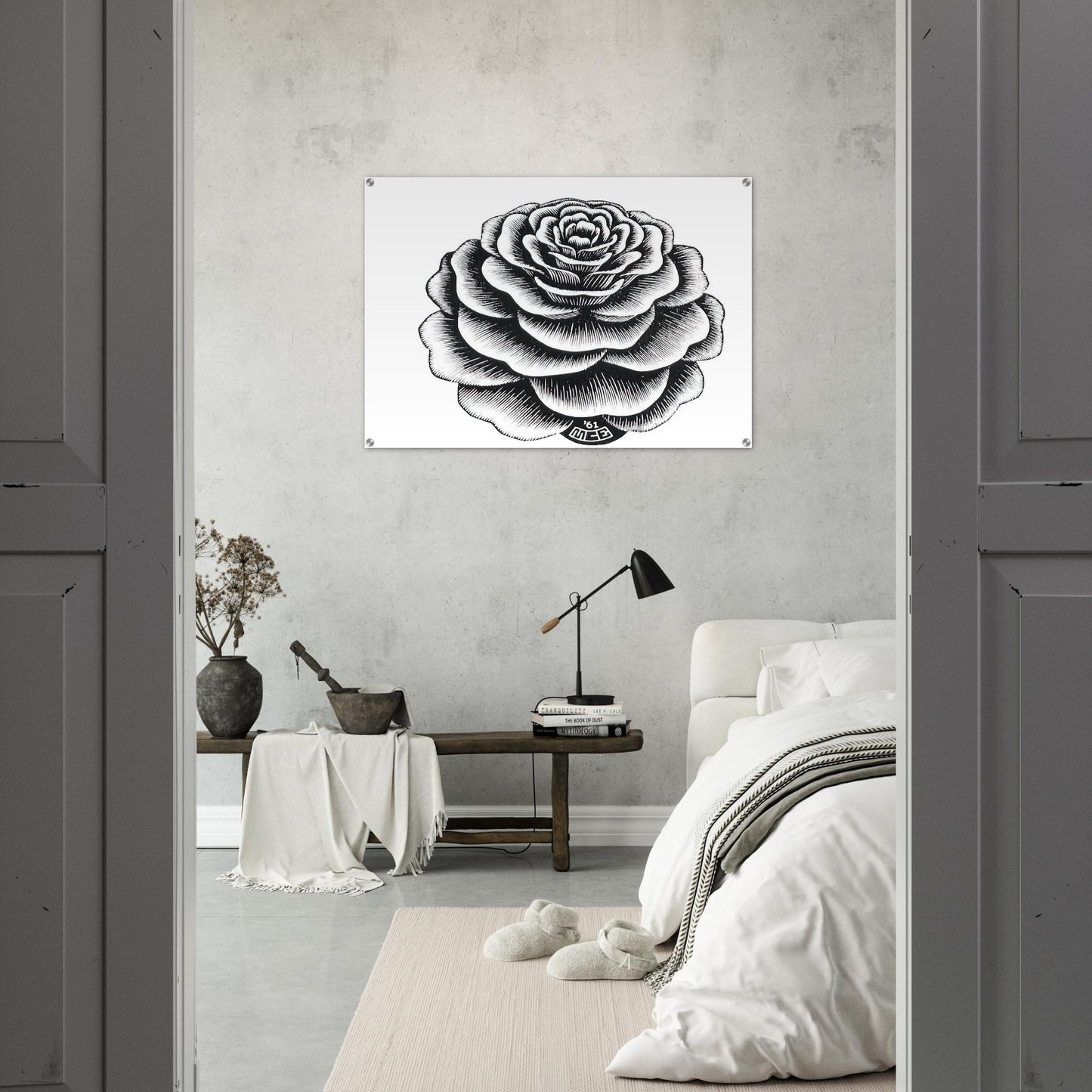 FLOWER 1 - MC Escher Acrylic Print - 70x100 cm / 28x40″ inches | Maurits Cornelis Escher Prints