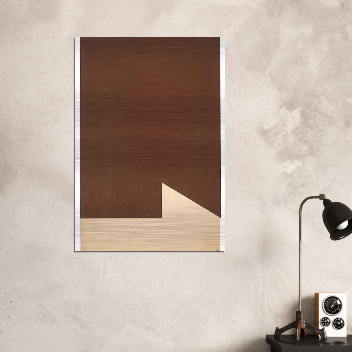 Brown and White - Ellsworth Kelly Brushed Aluminum Print - 70x100 cm / 28x40 inches | Ellsworth Kelly Aluminum Print | Ellsworth Kelly Prints