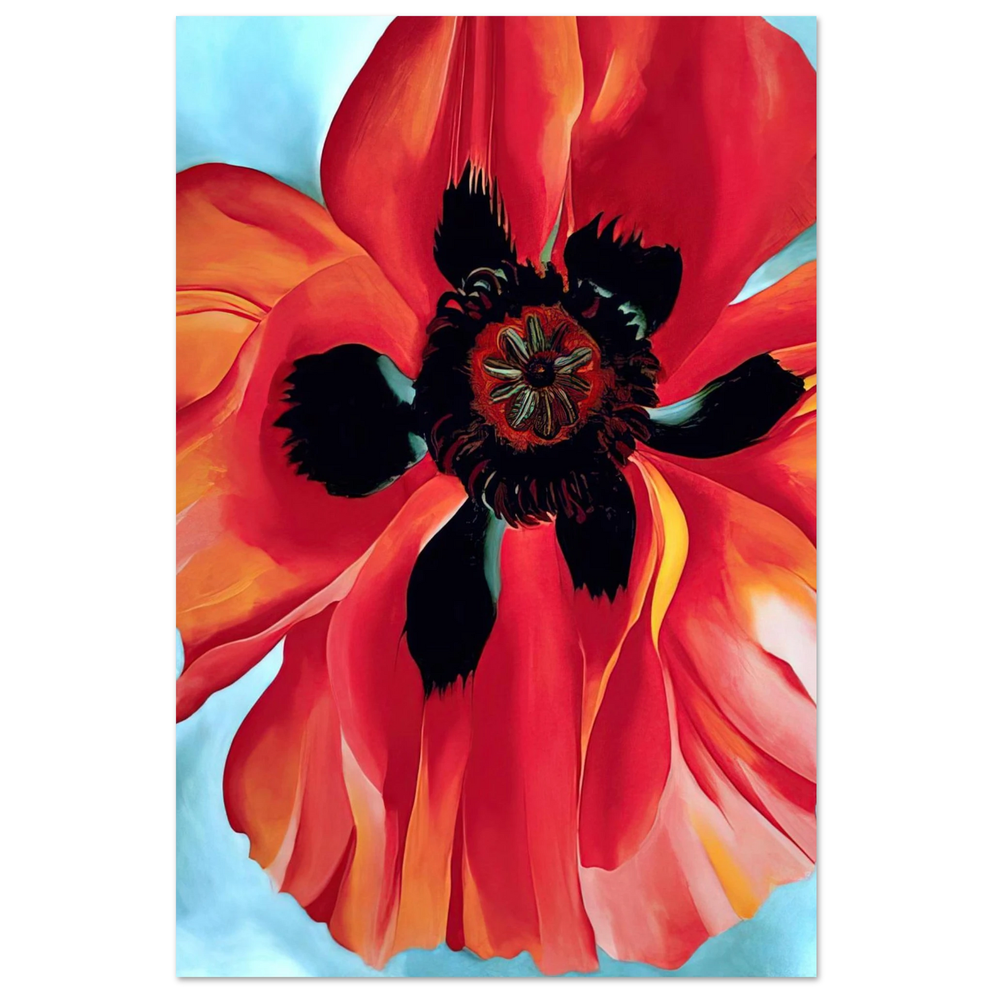 Georgia O'Keeffe - Red Poppy VI Fine Art Poster