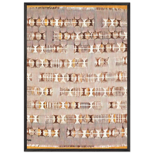 VARIATION ON A THEME 1958 - Anni Albers 70x100 cm / 28x40 inches Framed Art Print – Black Wooden Frame