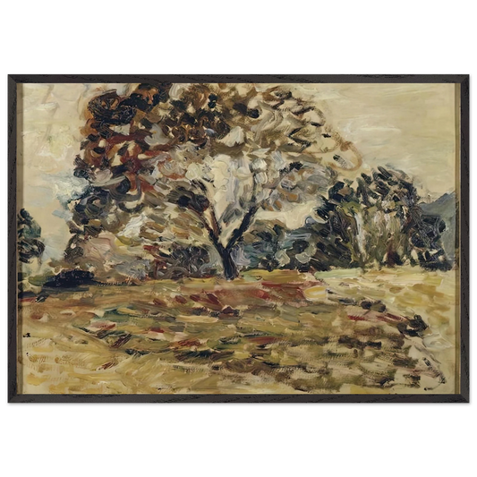 LANDSCAPE OF CORSICA 1 - Henri Matisse 70x100 cm / 28x40 inches Framed Art Print – Black Wooden Frame