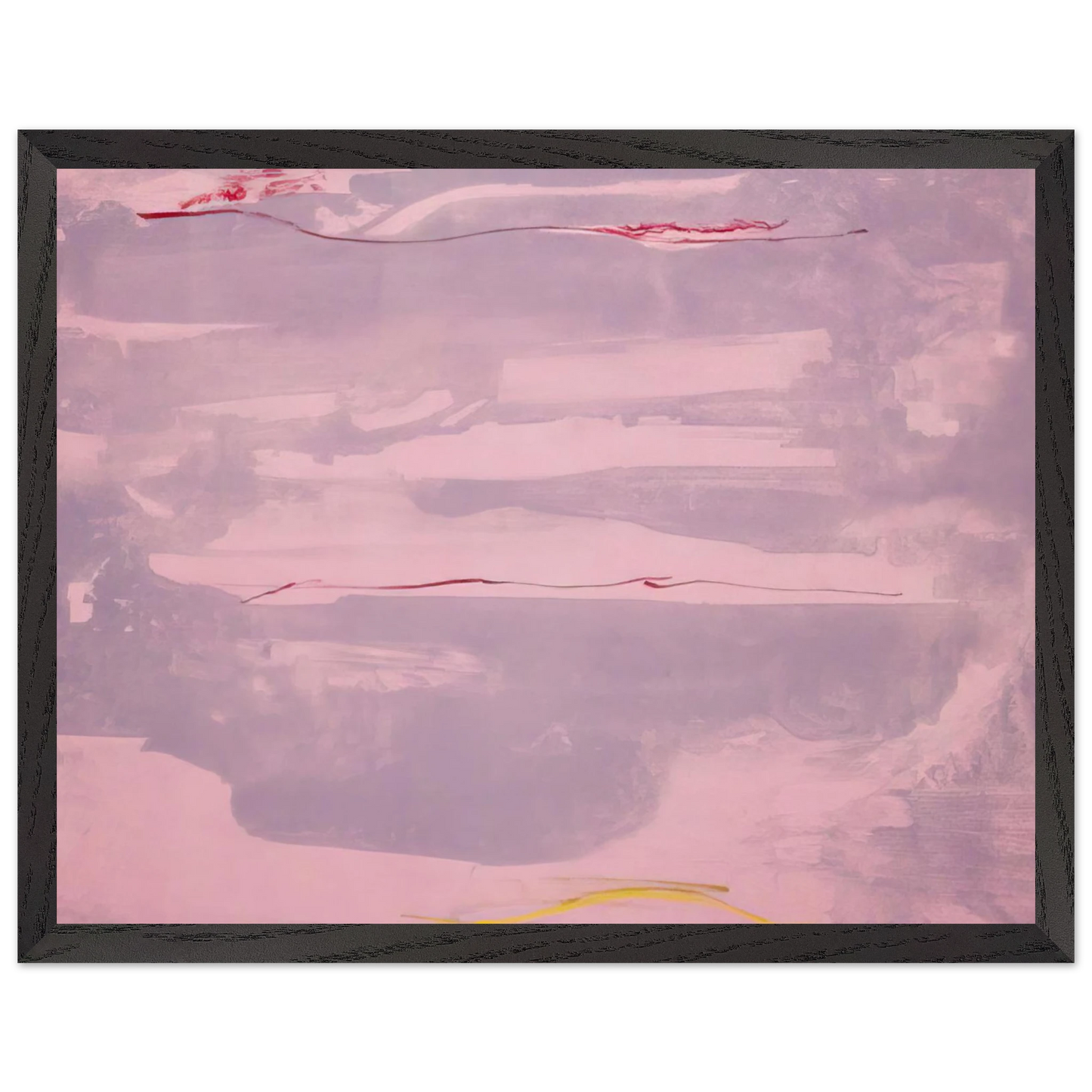 Helen Frankenthaler - Dream Walk - 1977 Wall art - 30x45 cm / 12x18 inches - Premium Wooden Framed Poster With Fine Art Paper-canvas - Black frame