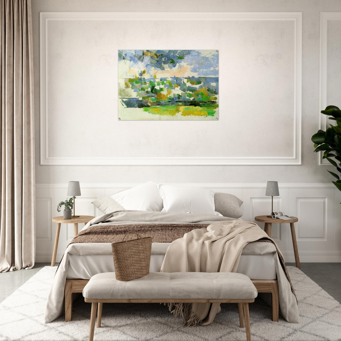 The Garden at Les Lauves - Paul Cézanne Acrylic Print - 70x100 cm / 28x40″ inches