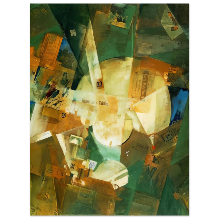 Kurt Schwitters - PICTURE WITH LIGHT CENTER 1919  75x100 cm / 30x40inches Fine Art Poster