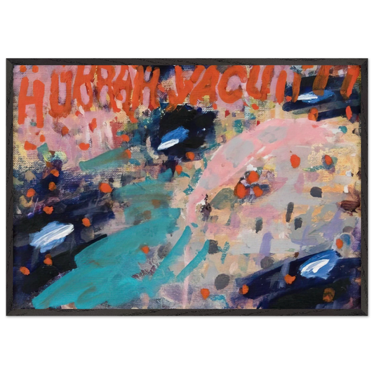Hurrah Vacuii - 1988 - Paul Thek 70x100 cm / 28x40 inches Framed Art Print – Black Wooden Frame