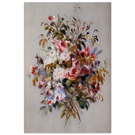 A Bouquet of Roses - Pierre-Auguste Renoir Art Prints - 100x150 cm / 40x60″ inches | Pierre-Auguste Renoir Poster | Pierre-Auguste Renoir Prints