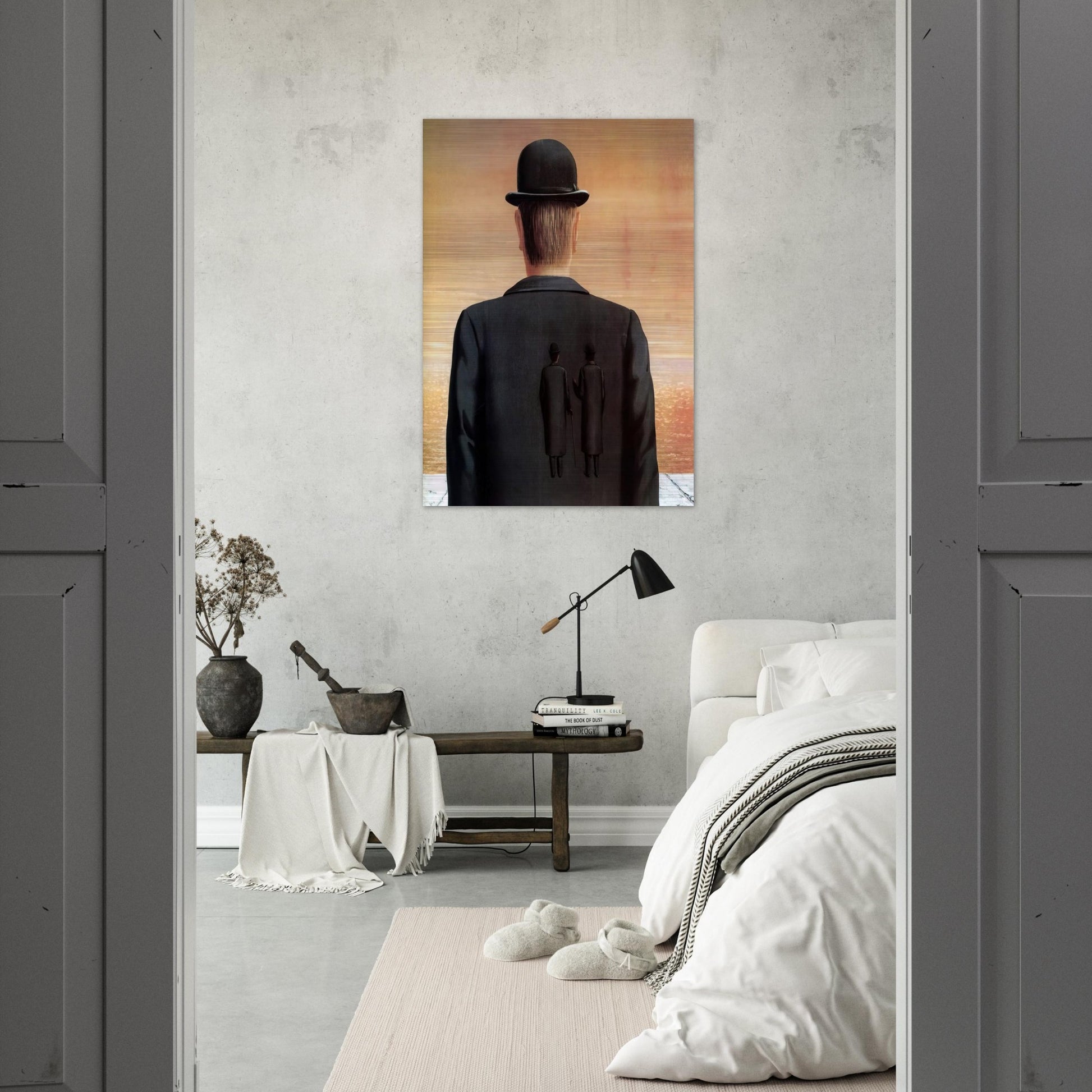 THE SPIRIT OF ADVENTURE 1962 - Rene Magritte Brushed Aluminum Print - 70x100 cm / 28x40 inches | Rene Magritte Aluminum Print | Rene Magritte Prints
