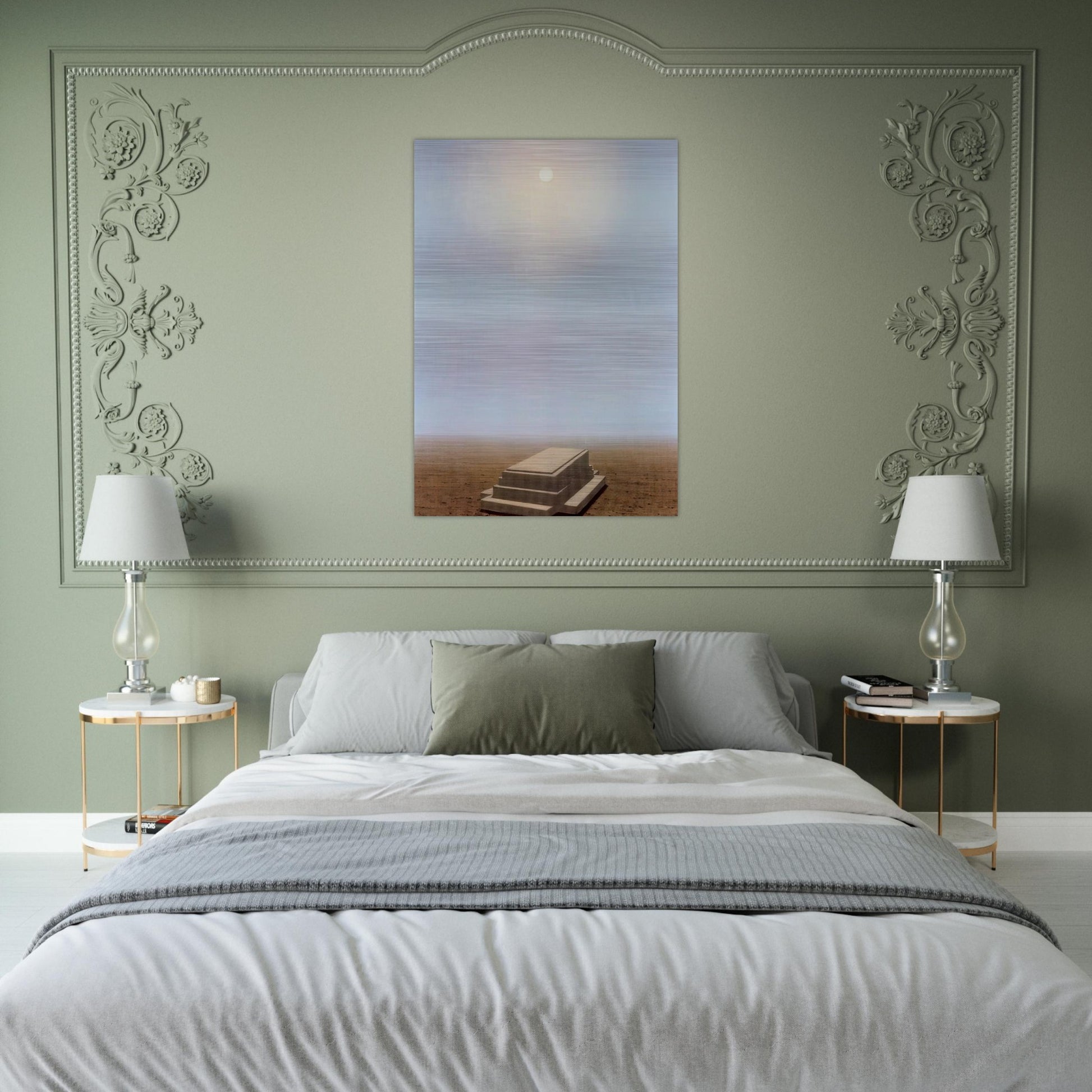 THE BEYOND 1938 - Rene Magritte Brushed Aluminum Print - 70x100 cm / 28x40 inches | Rene Magritte Aluminum Print | Rene Magritte Prints