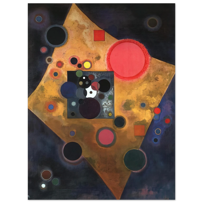 Wassily Kandinsky - ACCENT ON ROSE 1926  75x100 cm / 30x40inches Fine Art Poster
