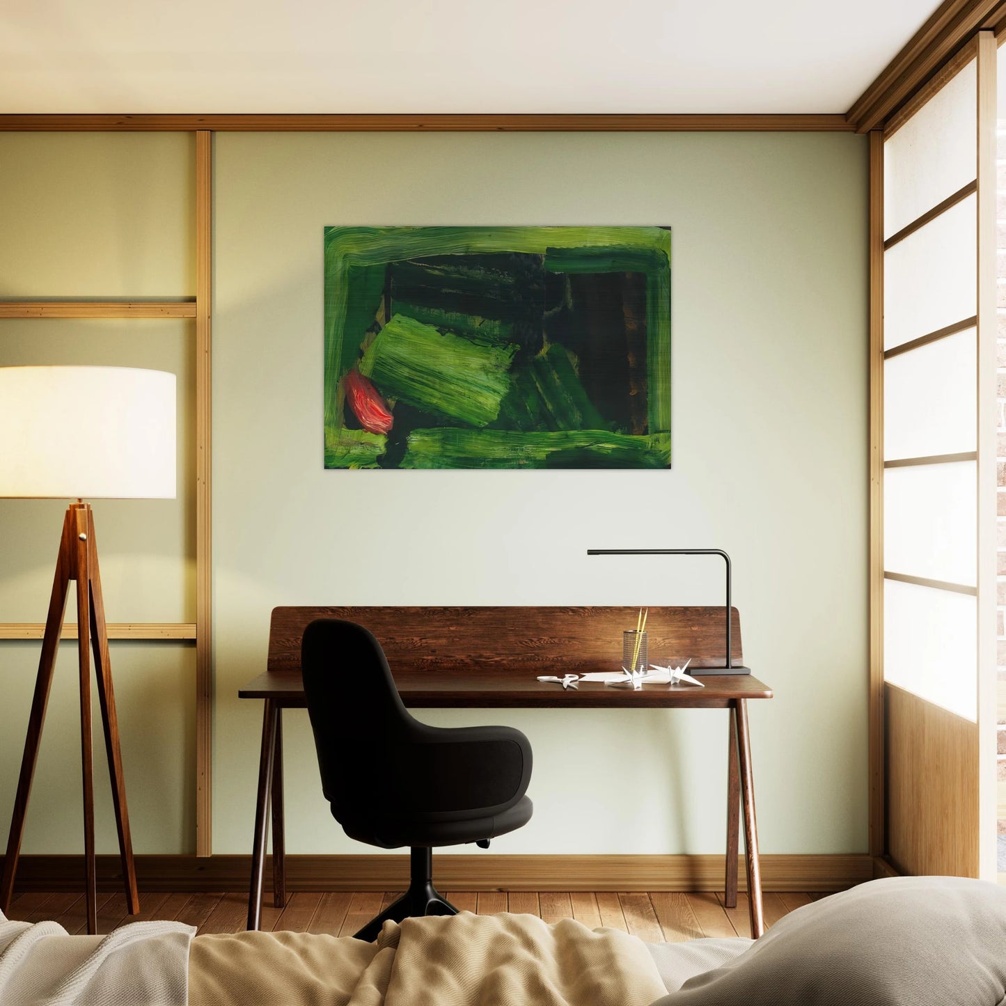 Clean Sheets - 1984 - Howard Hodgkin Brushed Aluminum Print - 70x100 cm / 28x40 inches | Howard Hodgkin Aluminum Print | Howard Hodgkin Prints