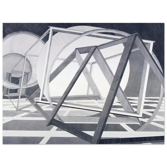 Al Held - Straits of Malacca  75x100 cm / 30x40inches Fine Art Poster