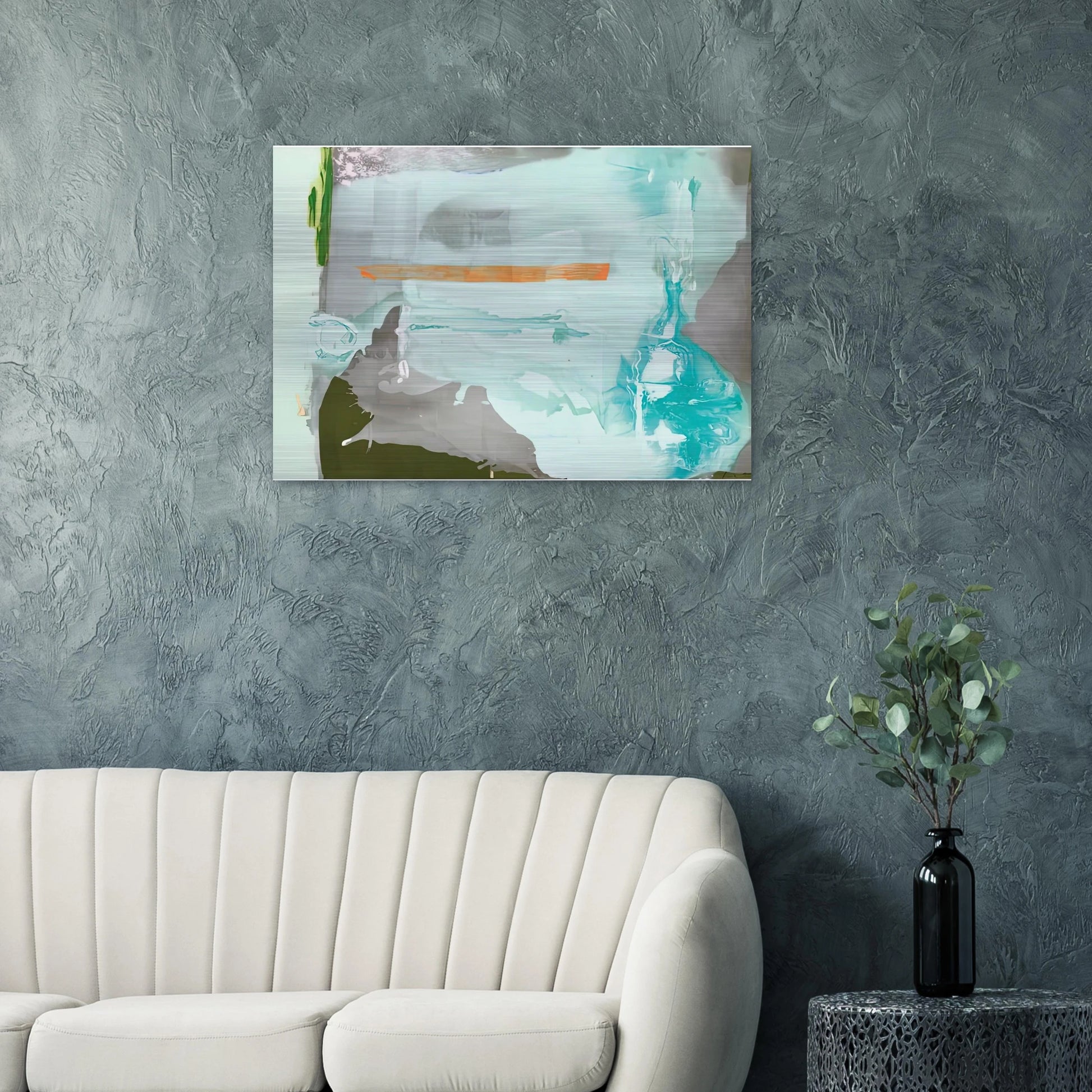 Poseidon, 1990- - Helen Frankenthaler Brushed Aluminum Print - 70x100 cm / 28x40 inches | Helen Frankenthaler Aluminum Print | Helen Frankenthaler Prints