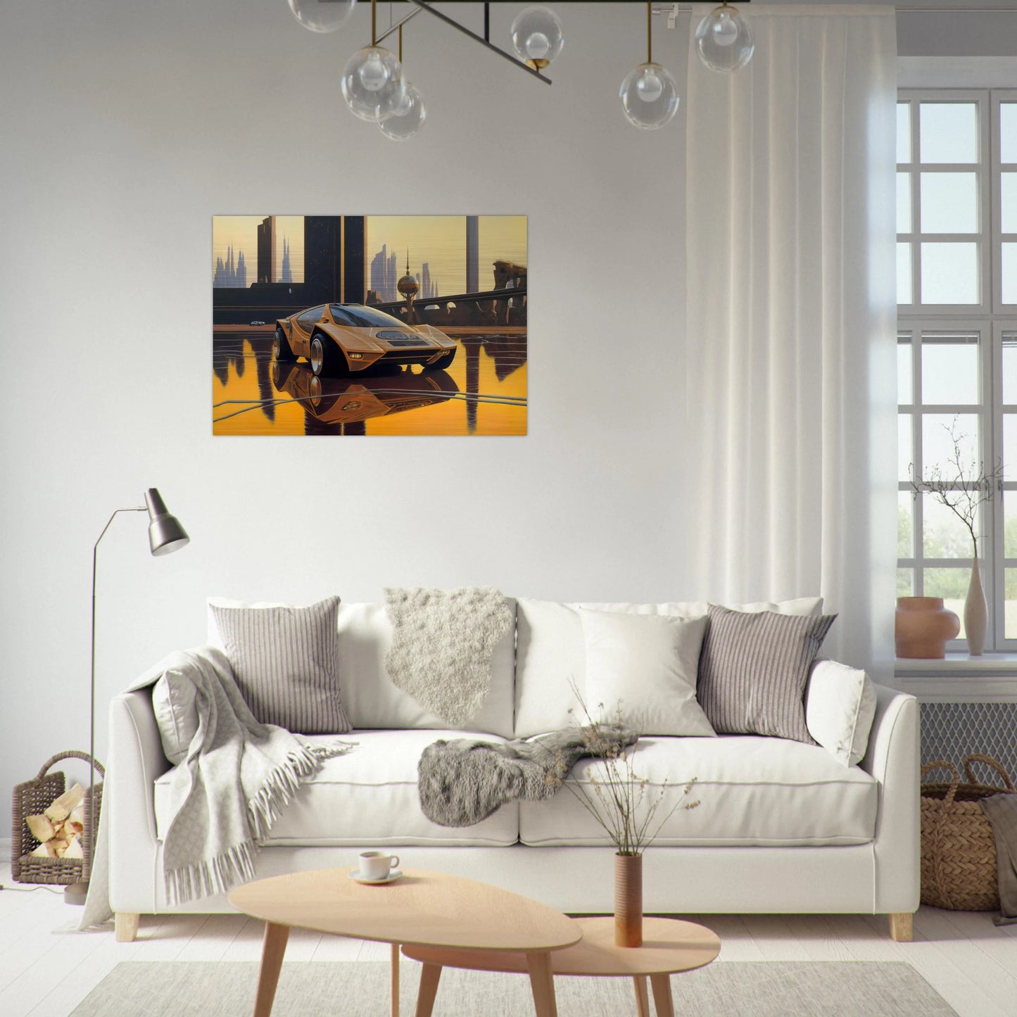 Syd Mead - Syd Mead Brushed Aluminum Print - 70x100 cm / 28x40 inches | Syd Mead Aluminum Print | Syd Mead Prints