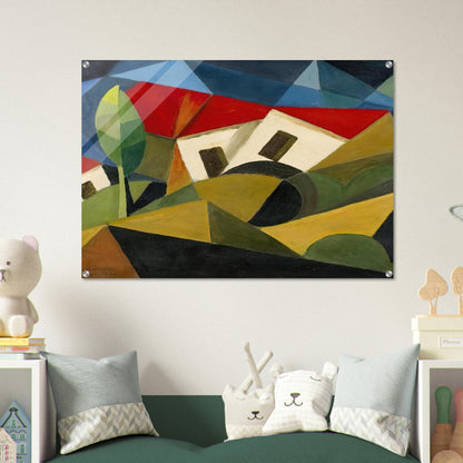 LANDSCAPE 1918 - Enrico Prampolini Acrylic Print - 70x100 cm / 28x40″ inches