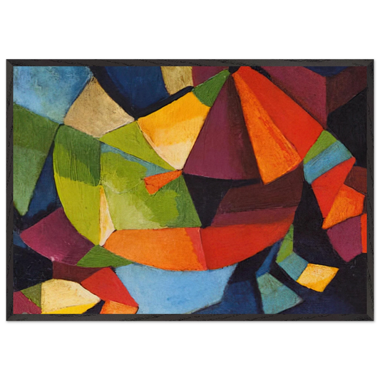 Synchromy - 1916 - Morgan Russell 70x100 cm / 28x40 inches Framed Art Print – Black Wooden Frame