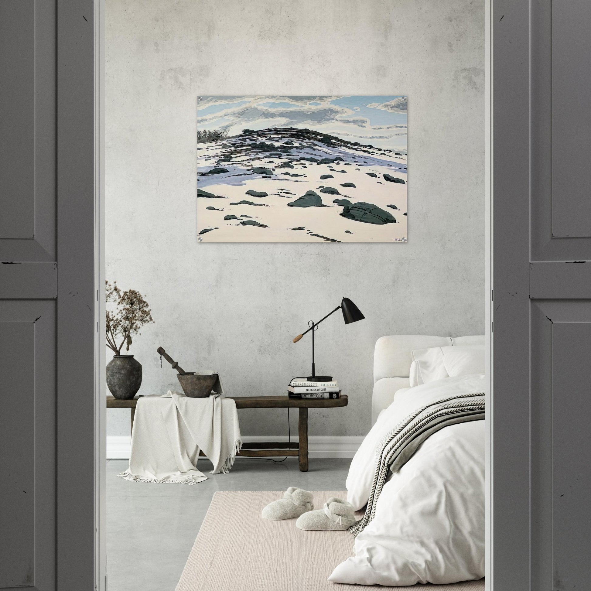 Shadow on Frankfort Barren - 1982 - Neil Welliver Acrylic Print - 70x100 cm / 28x40″ inches