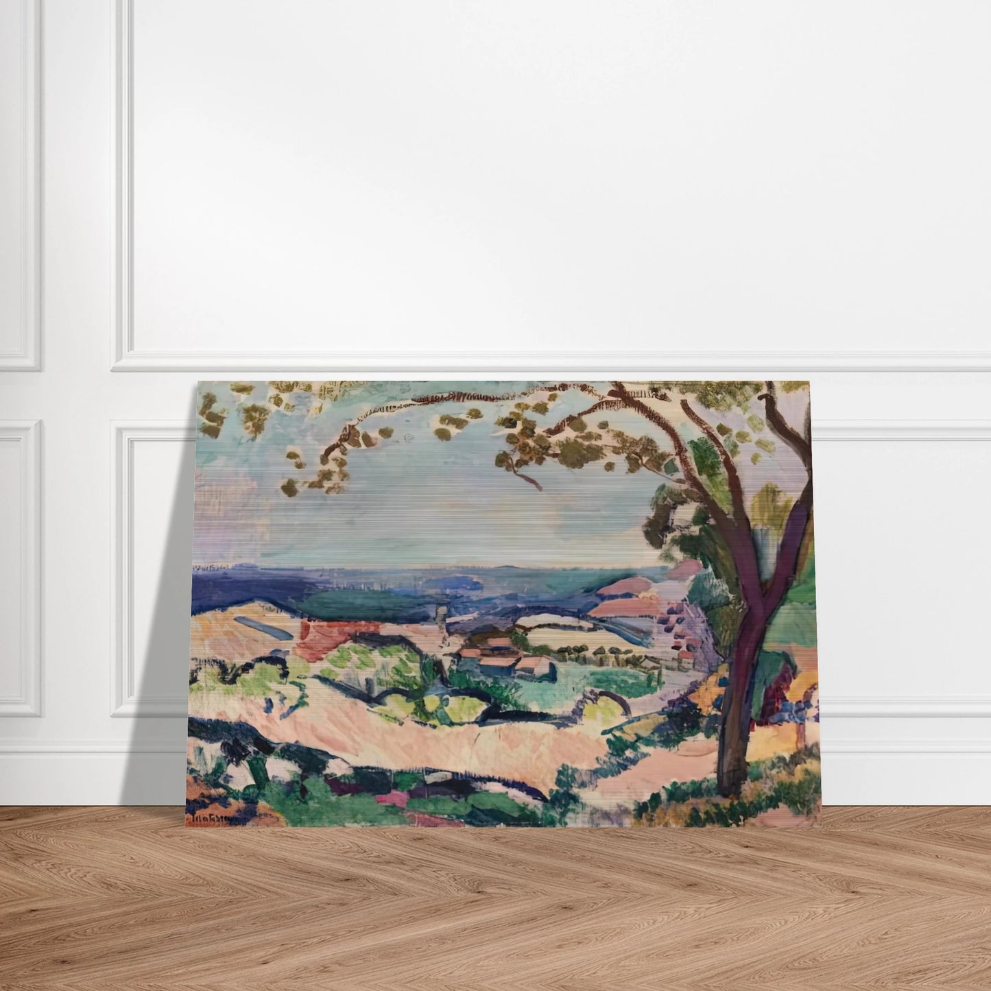 COLLIOURE LANDSCAPE 1906 - Henri Matisse Brushed Aluminum Print - 70x100 cm / 28x40 inches | Henri Matisse Aluminum Print | Henri Matisse Prints