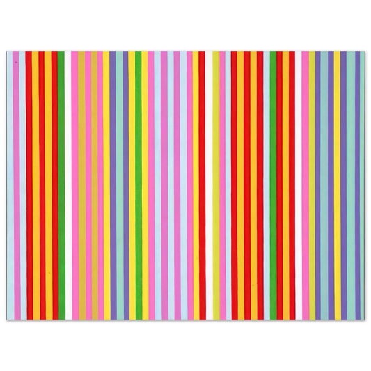 Gene Davis - Powwow - 1969  75x100 cm / 30x40inches Fine Art Poster