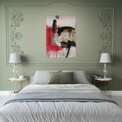 FIRST TIME PAINTING 1961 - Robert Rauschenberg Brushed Aluminum Print - 70x100 cm / 28x40 inches | Robert Rauschenberg Aluminum Print | Robert Rauschenberg Prints