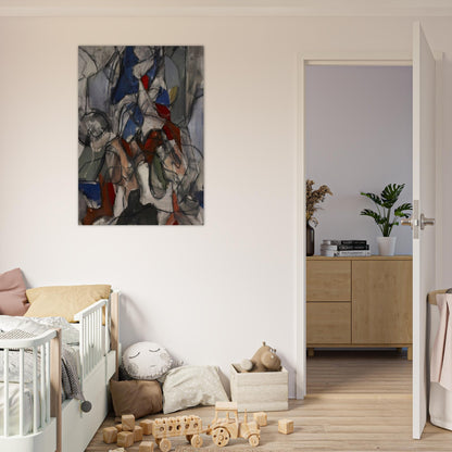Untitled - 1951 - Robert Goodnough Brushed Aluminum Print - 70x100 cm / 28x40 inches | Robert Goodnough Aluminum Print | Robert Goodnough Prints