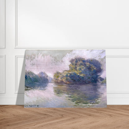 Islands at Port-Villez - claude monet Brushed Aluminum Print - 70x100 cm / 28x40 inches | claude monet Aluminum Print | claude monet Prints