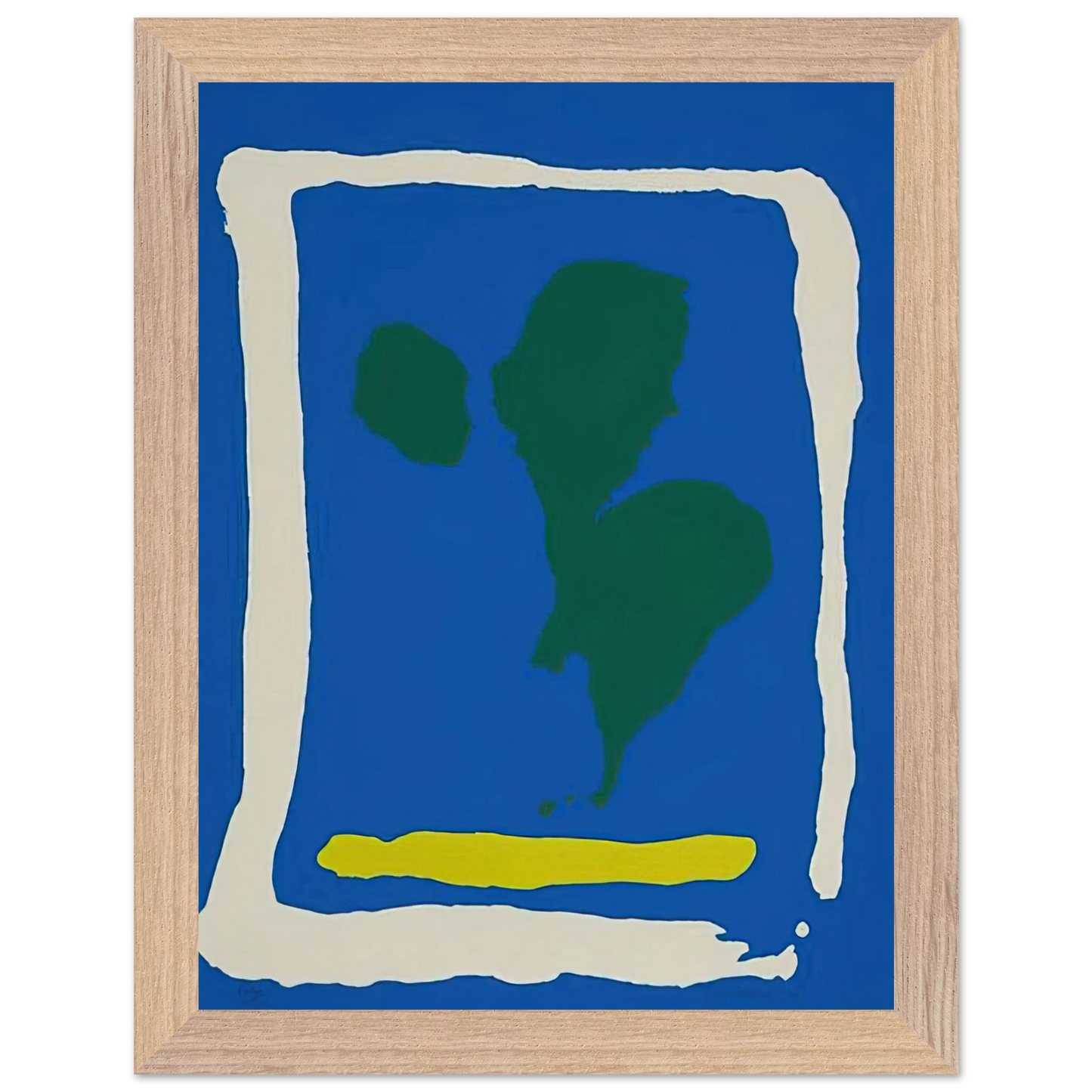 Helen Frankenthaler - Air Frame - 1965 Wall art - 28x43  cm / XL (11x17 inches) - Fine Art Poster-canvas - -