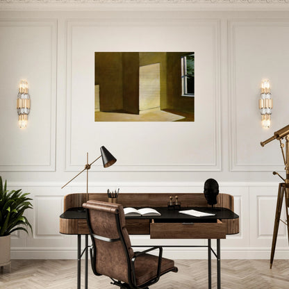 Sun in an Empty Room - Edward Hopper Brushed Aluminum Print - 70x100 cm / 28x40 inches | Edward Hopper Aluminum Print | Edward Hopper Prints