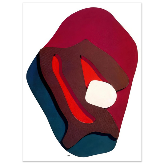 Jean Arp - Enak s Tears. Terrestrial Forms  75x100 cm / 30x40inches Fine Art Poster