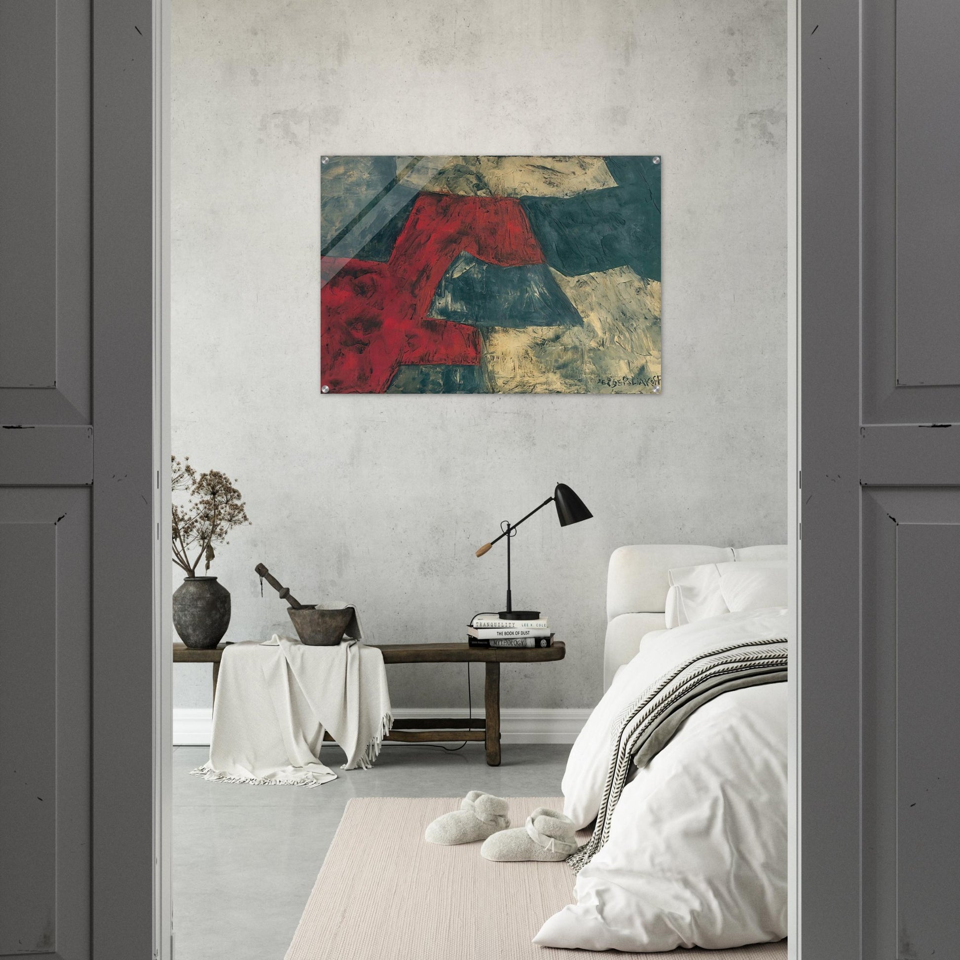 Composition - 1958 - Serge Poliakoff Acrylic Print - 70x100 cm / 28x40″ inches