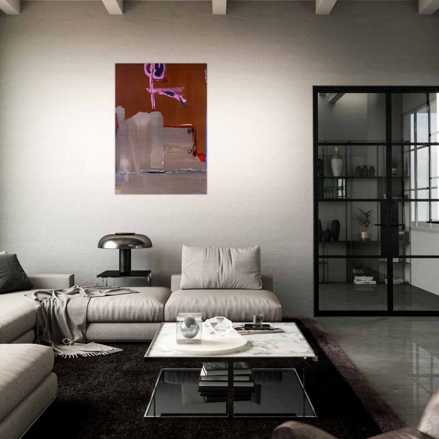 Captain s Watch - 1986 - Helen Frankenthaler Brushed Aluminum Print - 70x100 cm / 28x40 inches | Helen Frankenthaler Aluminum Print | Helen Frankenthaler Prints