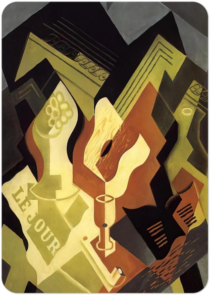 GUITAR AND FRUIT DISH By Juan Gris Pack of 10 Post Cards | Juan Gris Post Cards | A6 (10.5 x 14.8 cm) - 4.1 x 5.8 inches