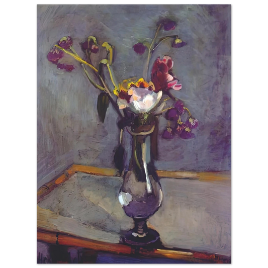 Henri Matisse - BOUQUET ON A BAMBOO TABLE 1903  75x100 cm / 30x40inches Fine Art Poster