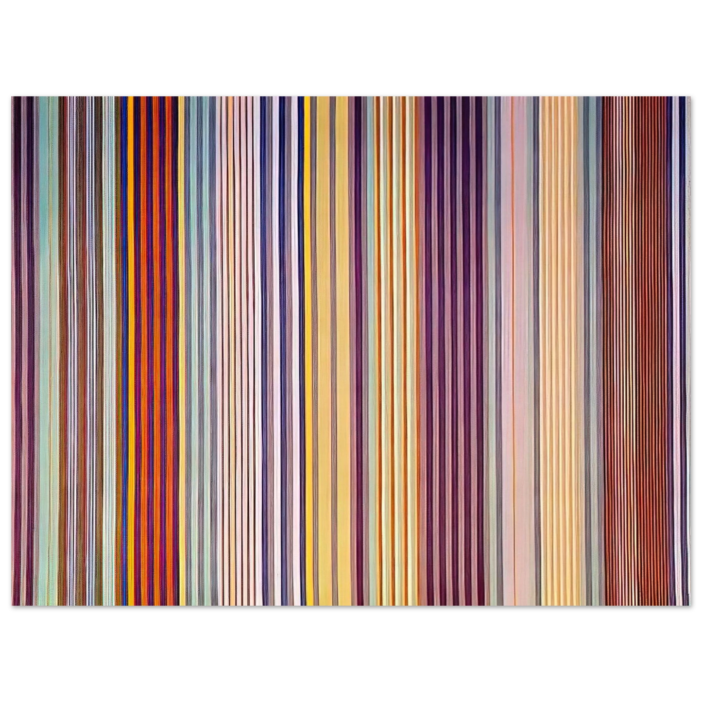 Gene Davis - Royal Veil - 1971  75x100 cm / 30x40inches Fine Art Poster