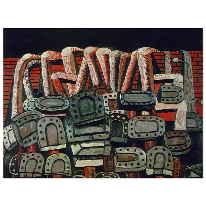 Philip Guston - ANCIENT WALL  75x100 cm / 30x40inches Fine Art Poster